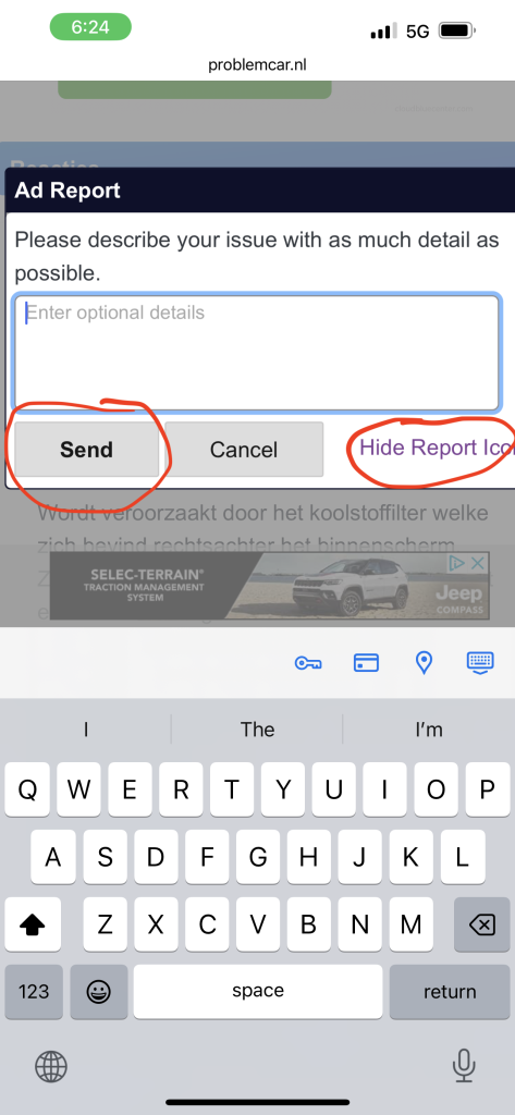 Reporting Tool Mobile Step 4